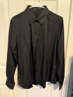 Women’s Black Button-Down Shirt - Tailored Fit